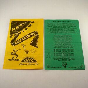 Disney World AMC Movie Guide & Adventures Club 1992 Vintage Ephemera